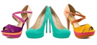 Semišové boty jaro 2012 v zářivých barvách