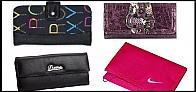 Značkové peněženky Guess, Puma, Roxy a Nike