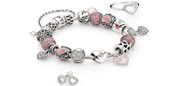 Valentýnská kolekce šperků Pandora
