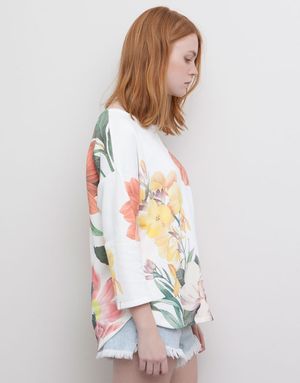 Květovaná mikina Pull&Bear, 649 Kč