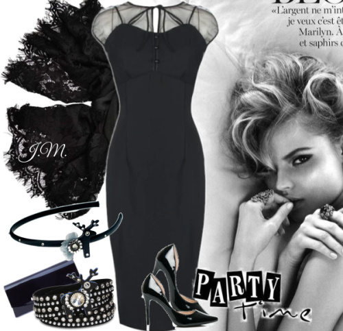 svůdně elegantní outfit vytvoříte s černými šaty Liny Bop Pandora