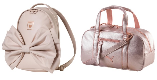 z kolekce Prime: dámský elegantní batůžek s velkou mašlí a metalická taška