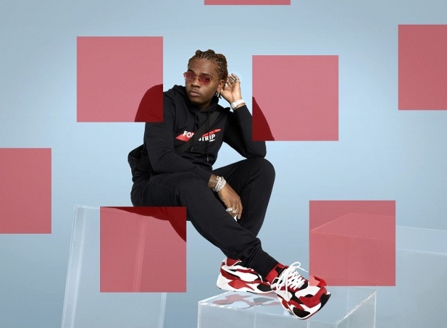 Puma RS-X3 Super v černo červené verzi s bílou obouvá i americký rapper Gunna